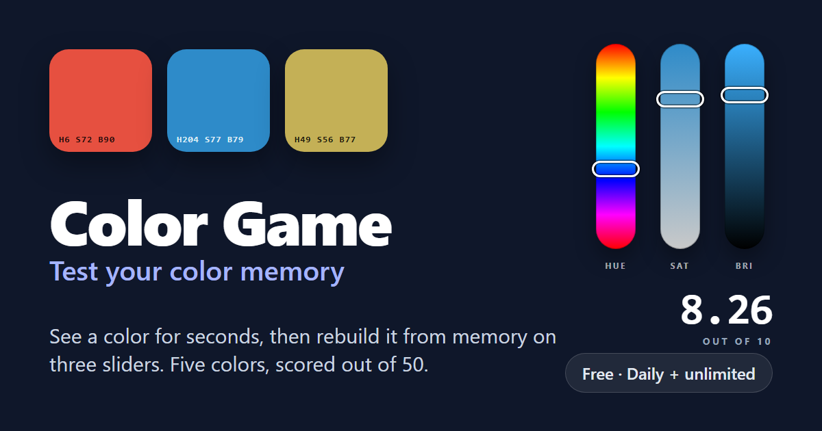 How to Get Better at the Color Game: Five Habits for a 40 out of 50